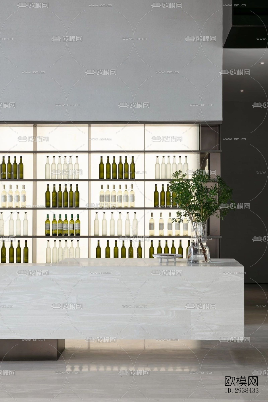 新中式售楼处效果图下载（渲染图10）