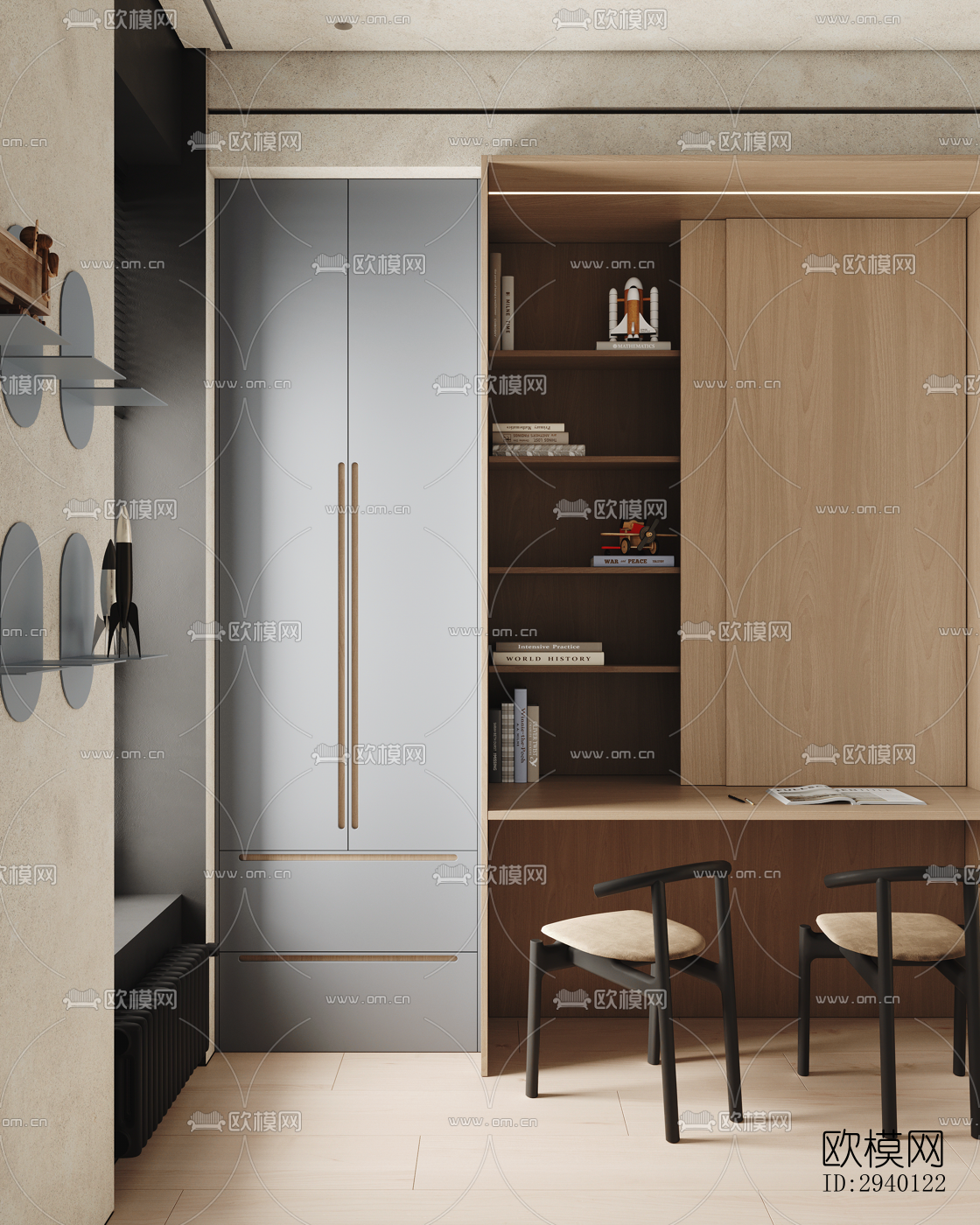 北欧平层效果图下载（渲染图6）