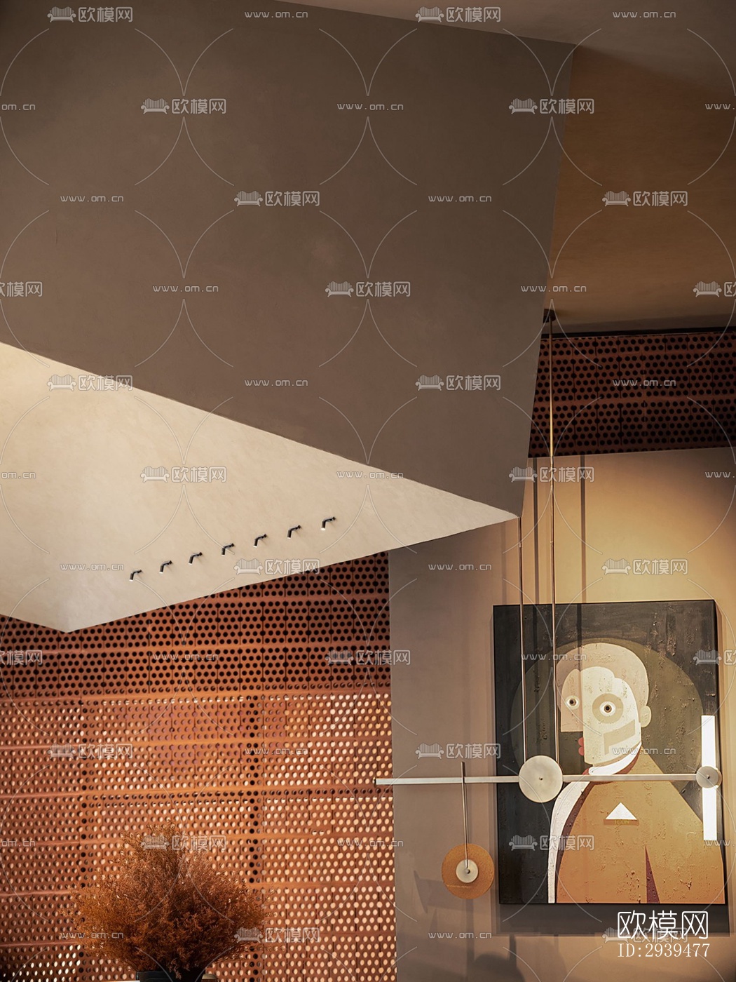 现代酒店民宿效果图下载（渲染图16）