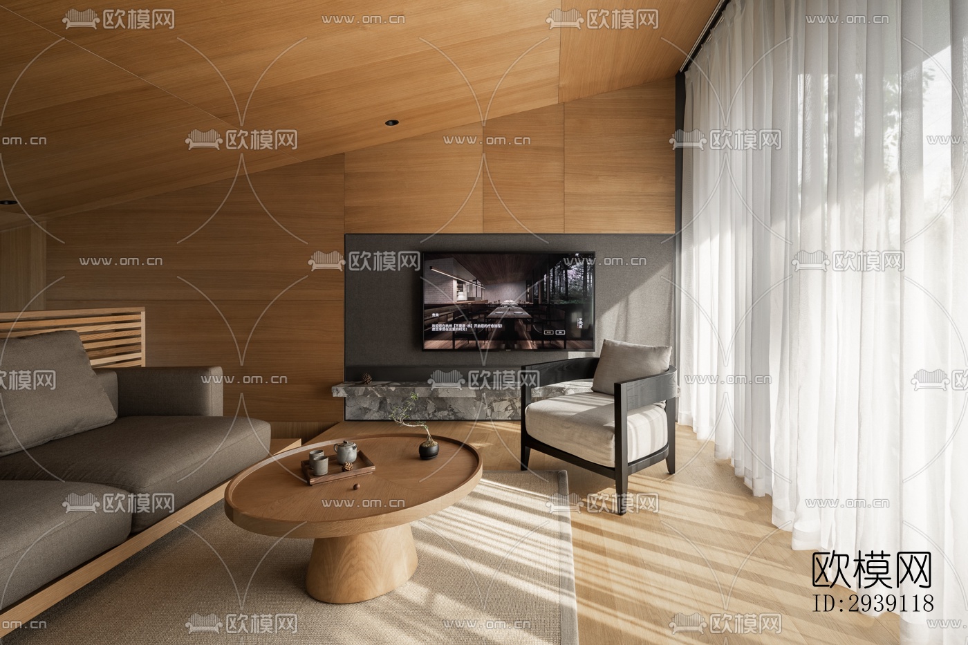 北欧酒店民宿效果图下载（渲染图3）