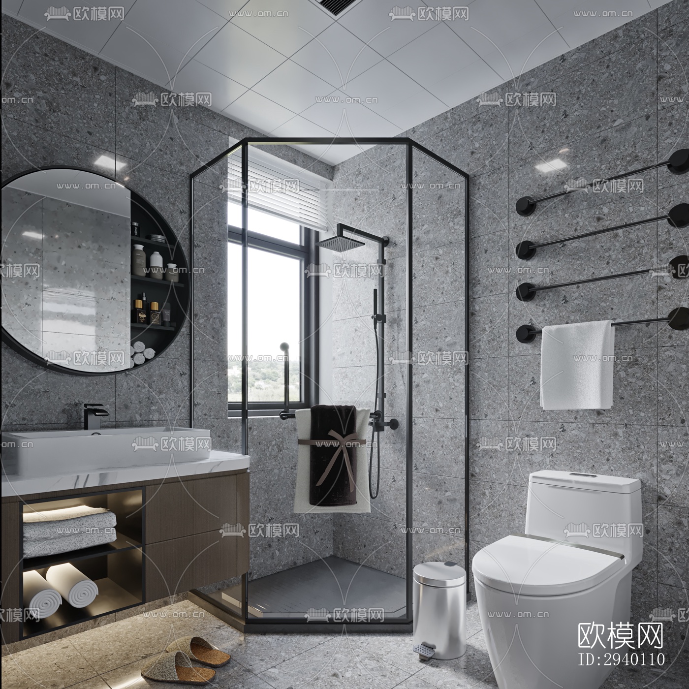 北欧平层效果图下载（渲染图11）