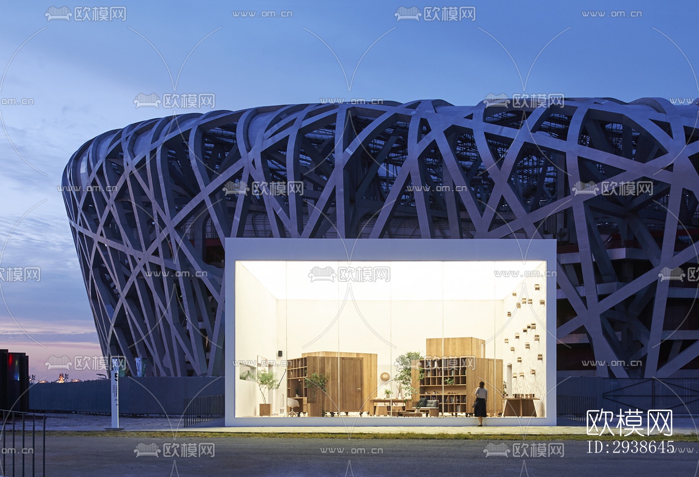 现代展览展厅效果图下载（渲染图9）