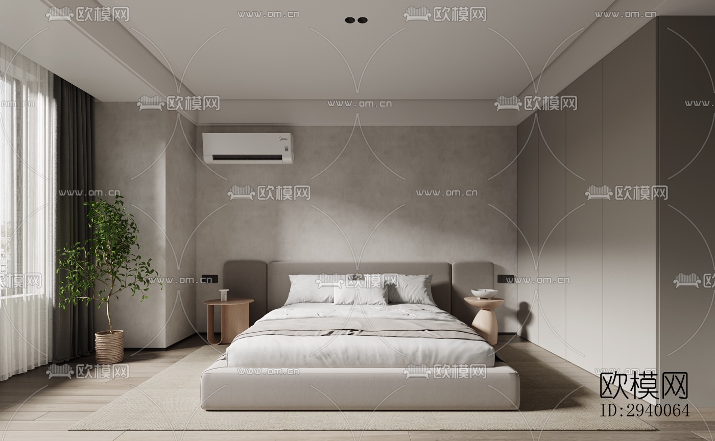 侘寂平层效果图下载（渲染图7）