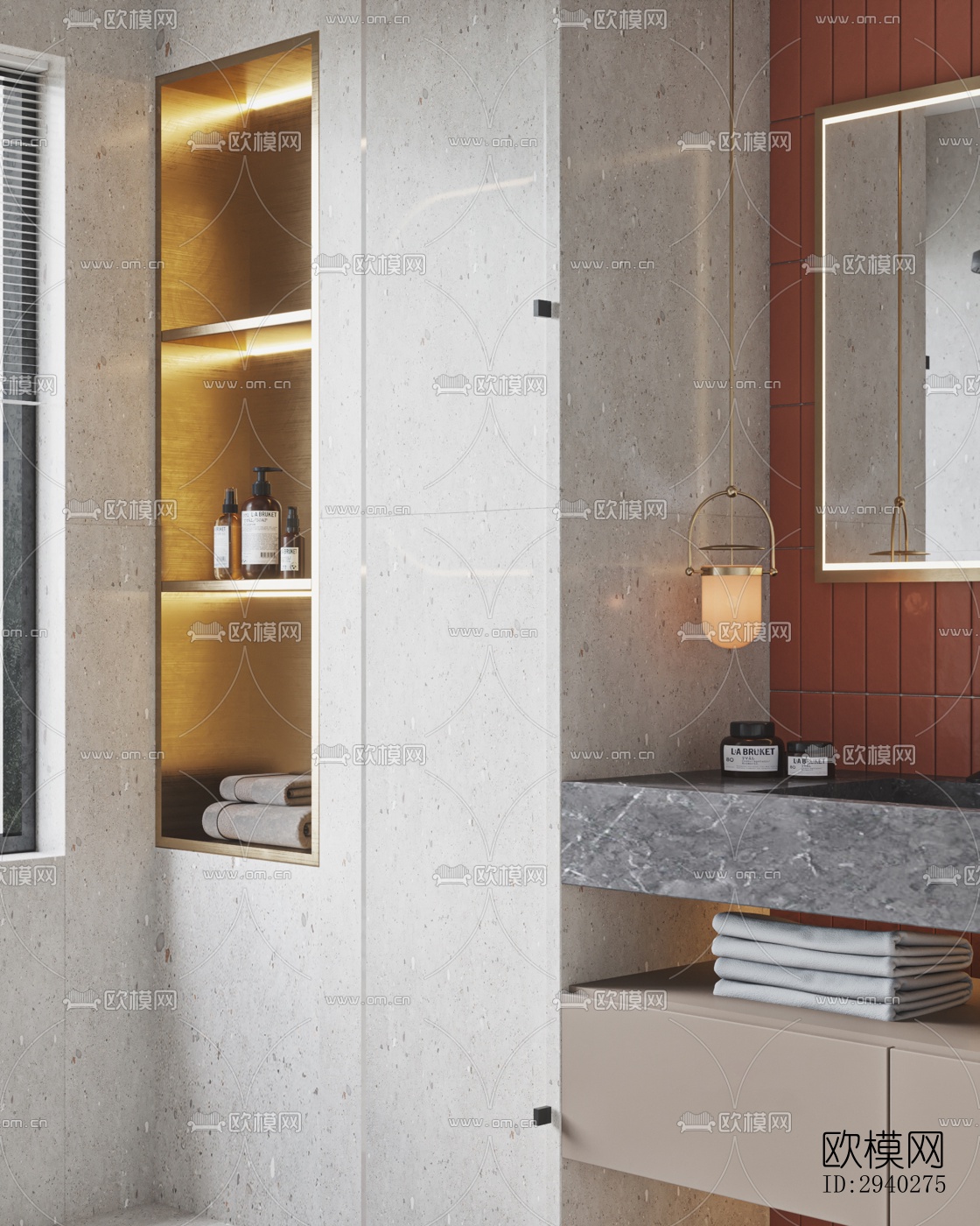 现代平层效果图下载（渲染图11）