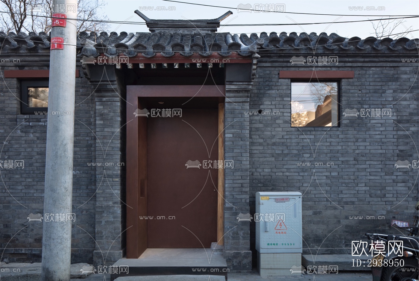 中式酒店民宿效果图下载（渲染图8）