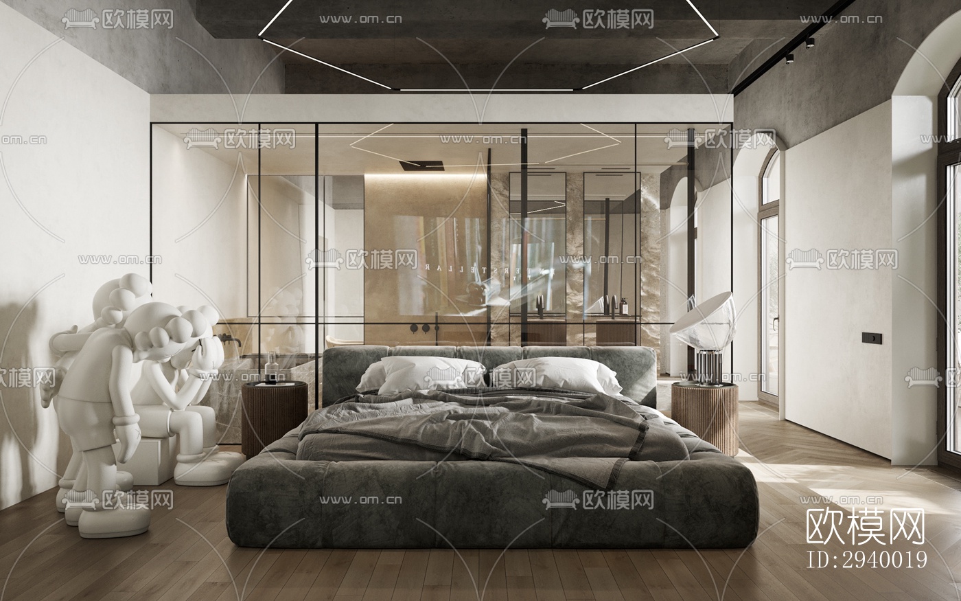 侘寂平层效果图下载（渲染图12）