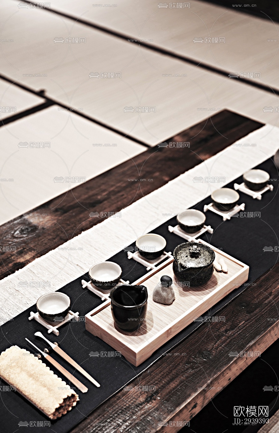 新中式酒店民宿效果图下载（渲染图16）