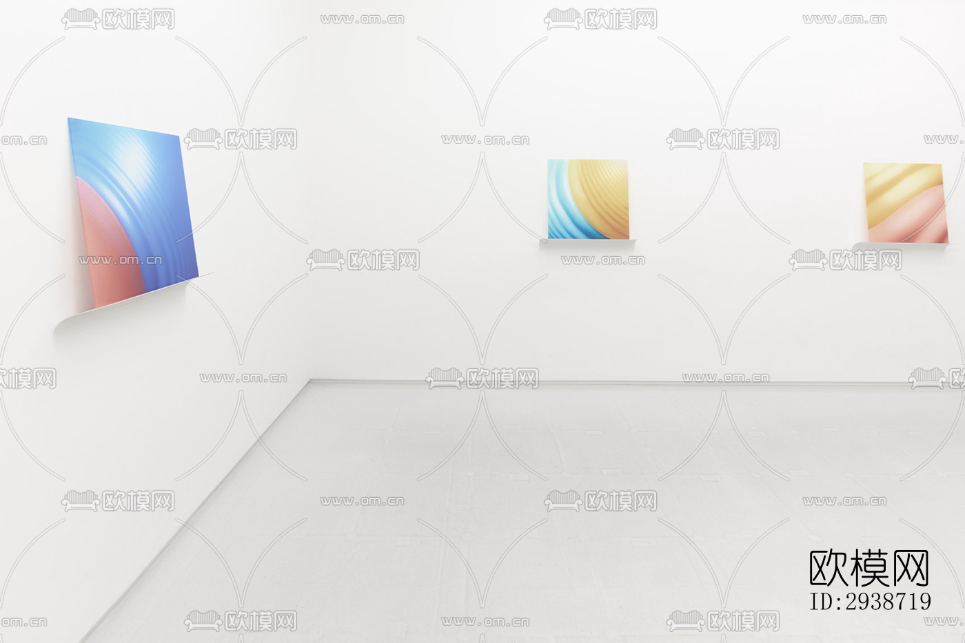 现代展览展厅效果图下载（渲染图11）