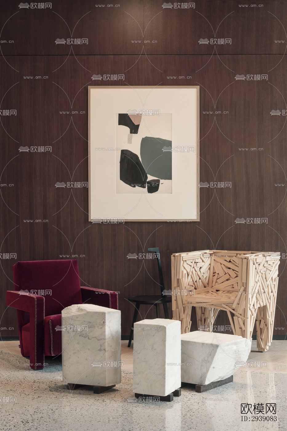 北欧酒店民宿效果图下载（渲染图5）