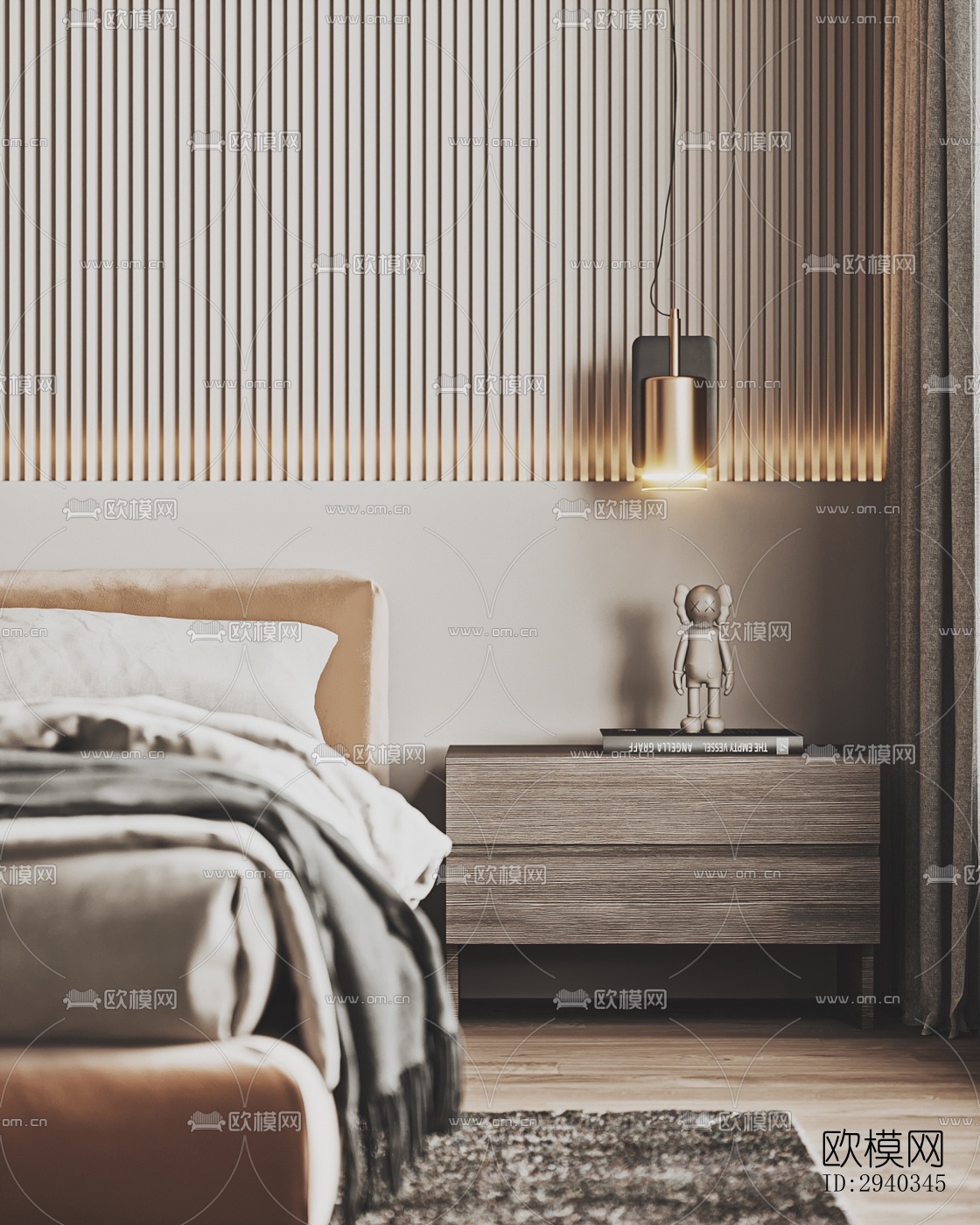 现代平层效果图下载（渲染图15）