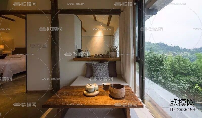 现代酒店民宿效果图下载（渲染图8）