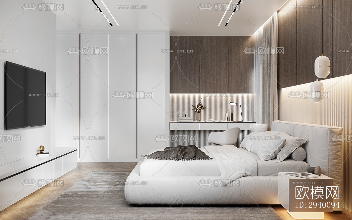 北欧平层效果图下载（渲染图2）