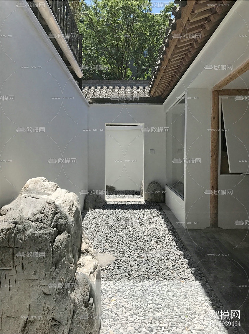 现代酒店民宿效果图下载（渲染图2）