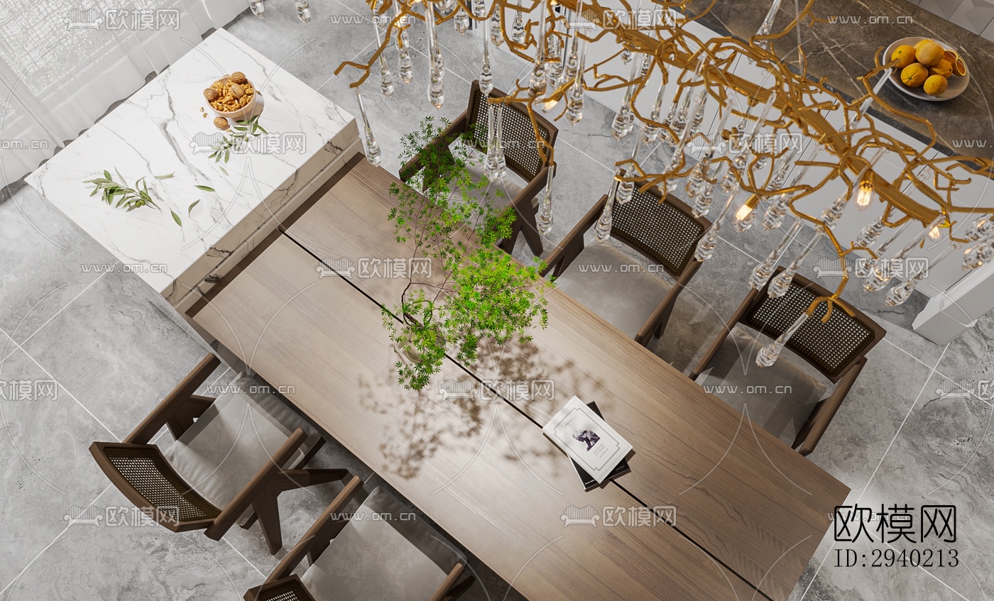 欧式平层效果图下载（渲染图1）