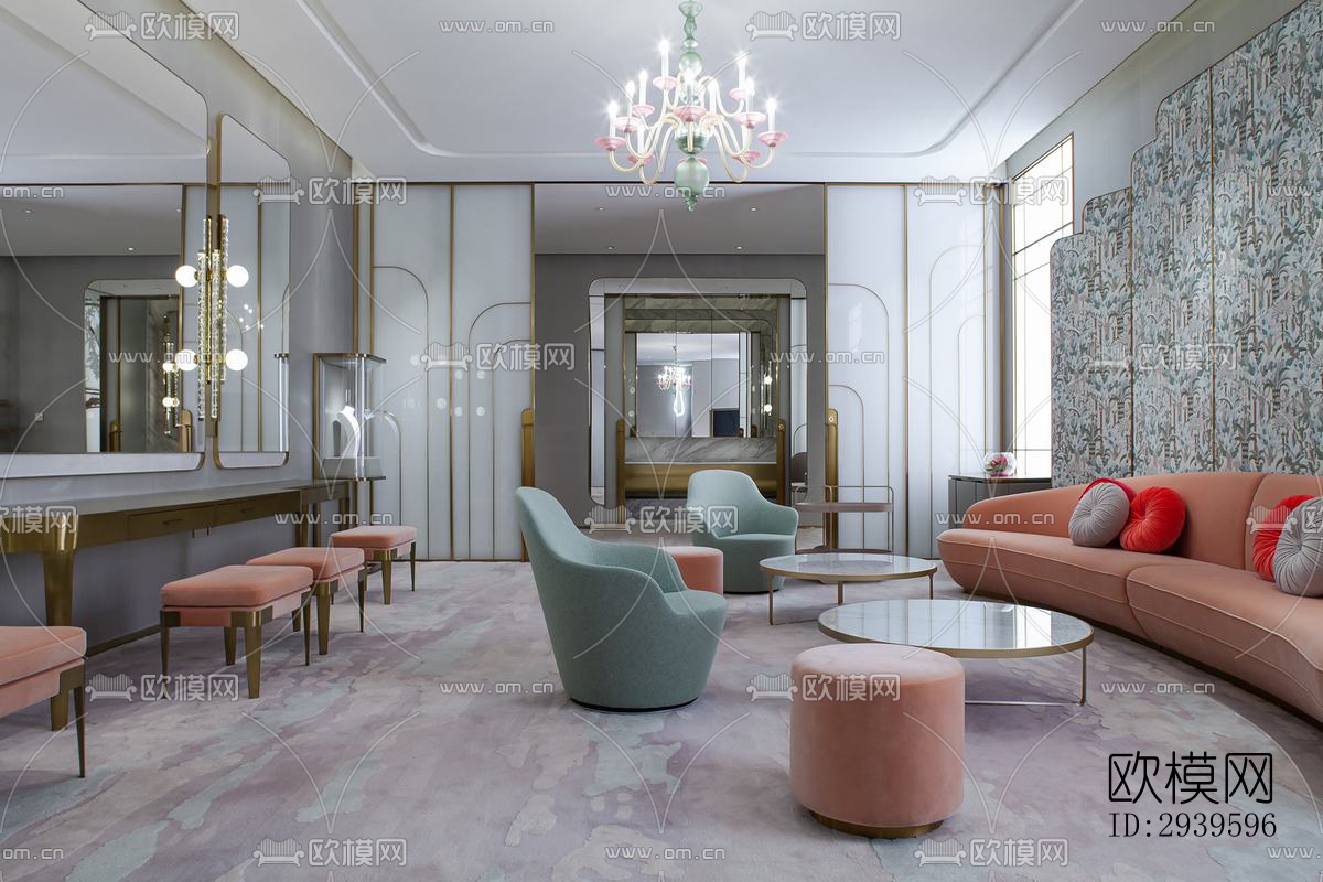 现代酒店民宿效果图下载（渲染图9）