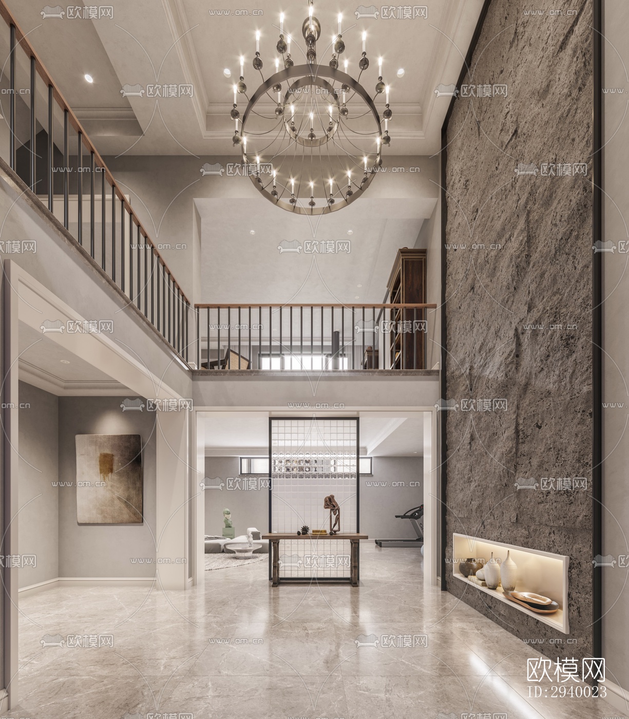 侘寂平层效果图下载（渲染图19）