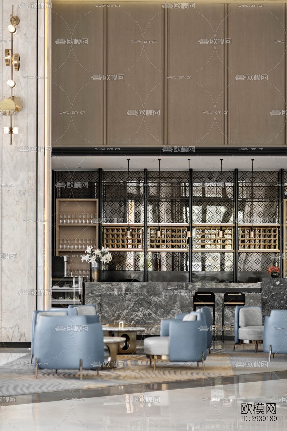 后现代酒店民宿效果图下载（渲染图7）