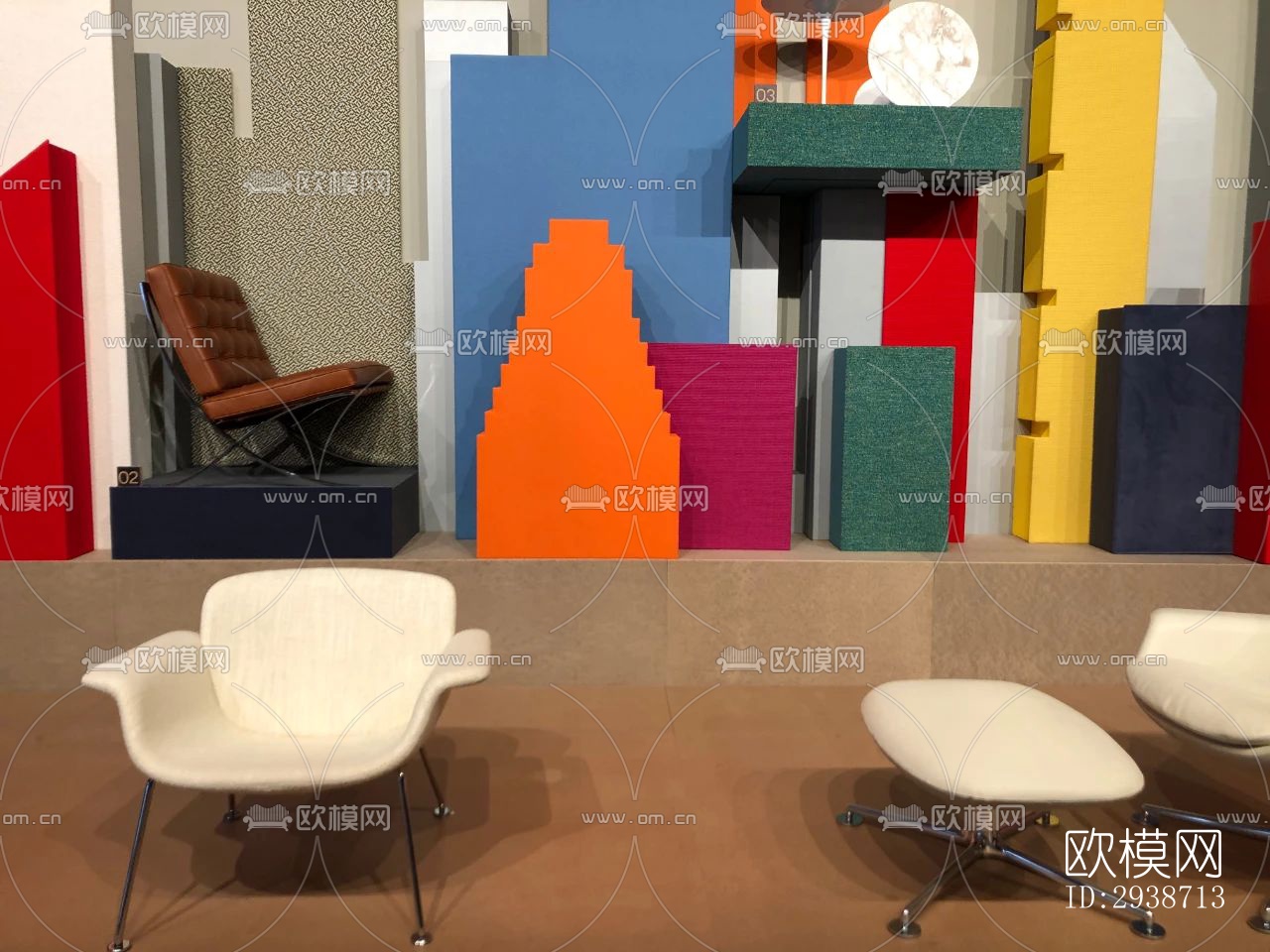 现代展览展厅效果图下载（渲染图6）