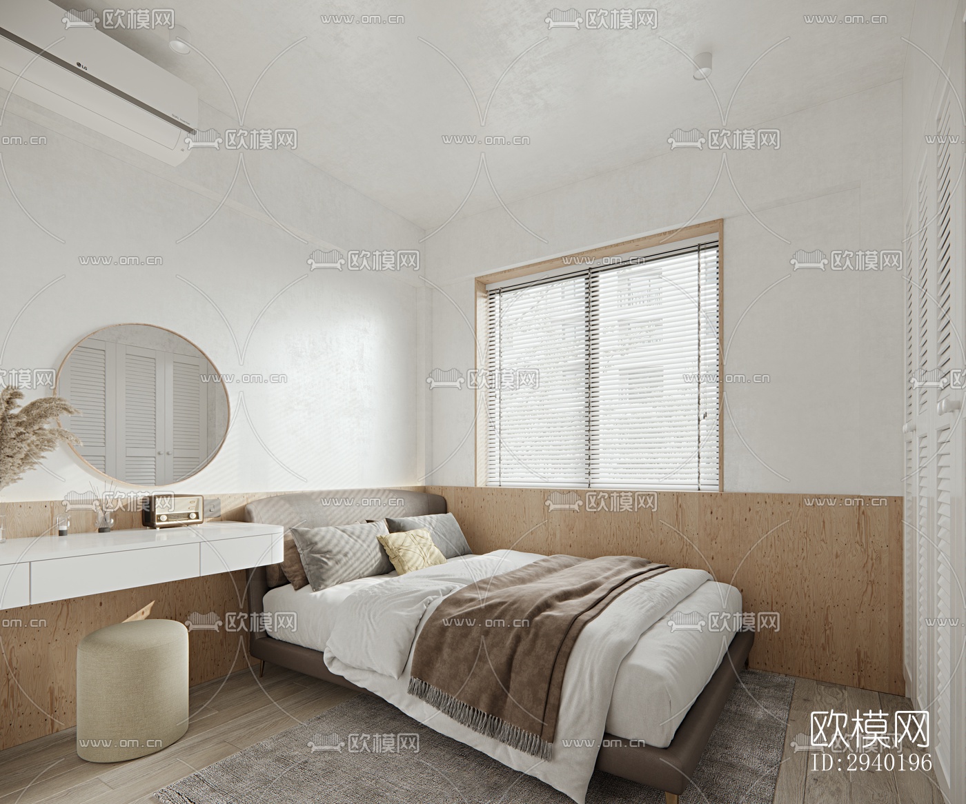 日式平层效果图下载（渲染图3）