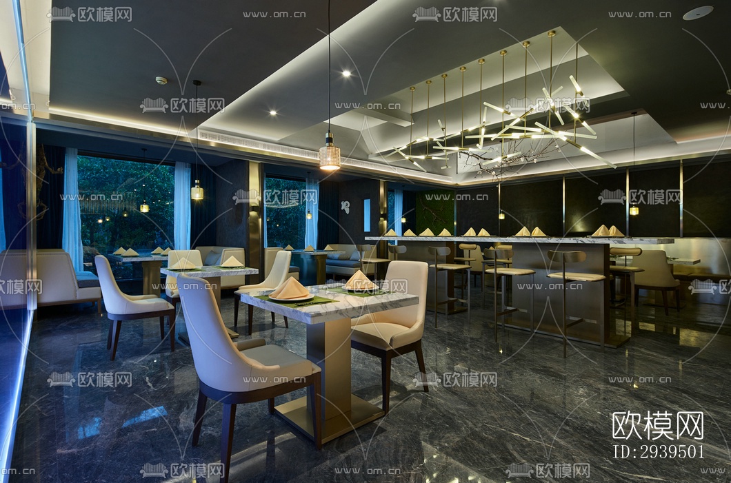 现代酒店民宿效果图下载（渲染图3）