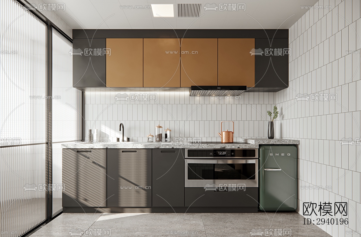 日式平层效果图下载（渲染图4）