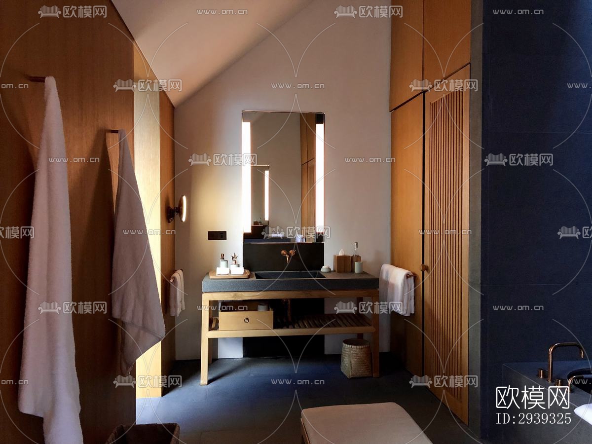 新中式酒店民宿效果图下载（渲染图15）