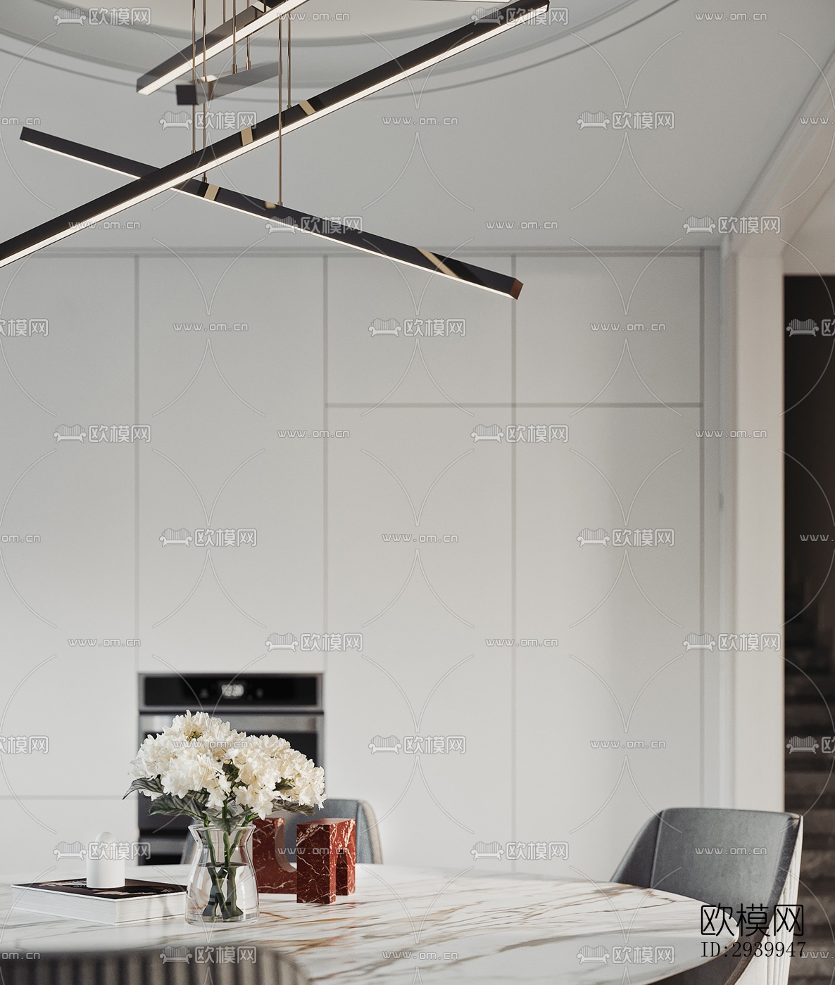 欧式复式效果图下载（渲染图7）