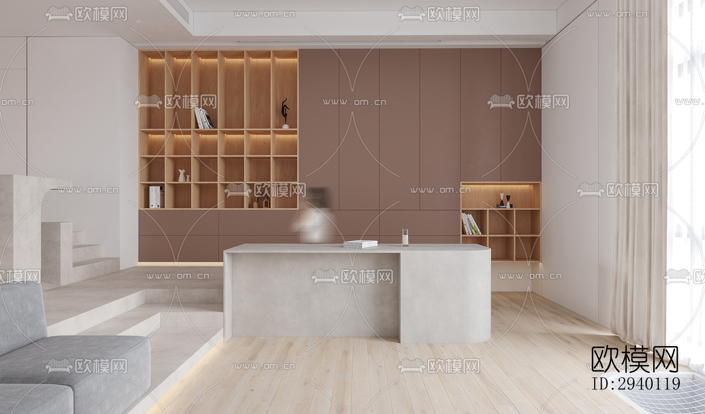 北欧平层效果图下载（渲染图9）