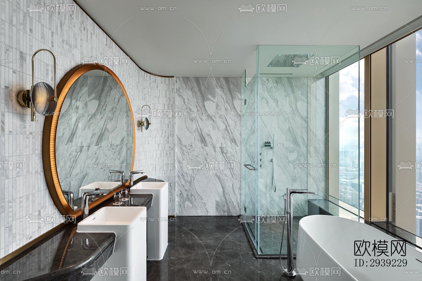 后现代酒店民宿效果图下载（渲染图19）