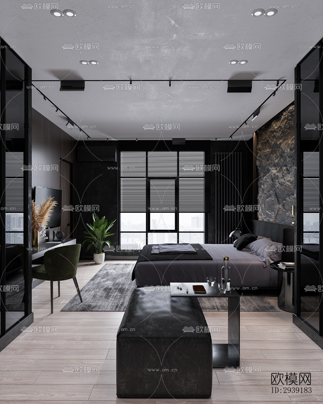 北欧酒店民宿效果图下载（渲染图12）