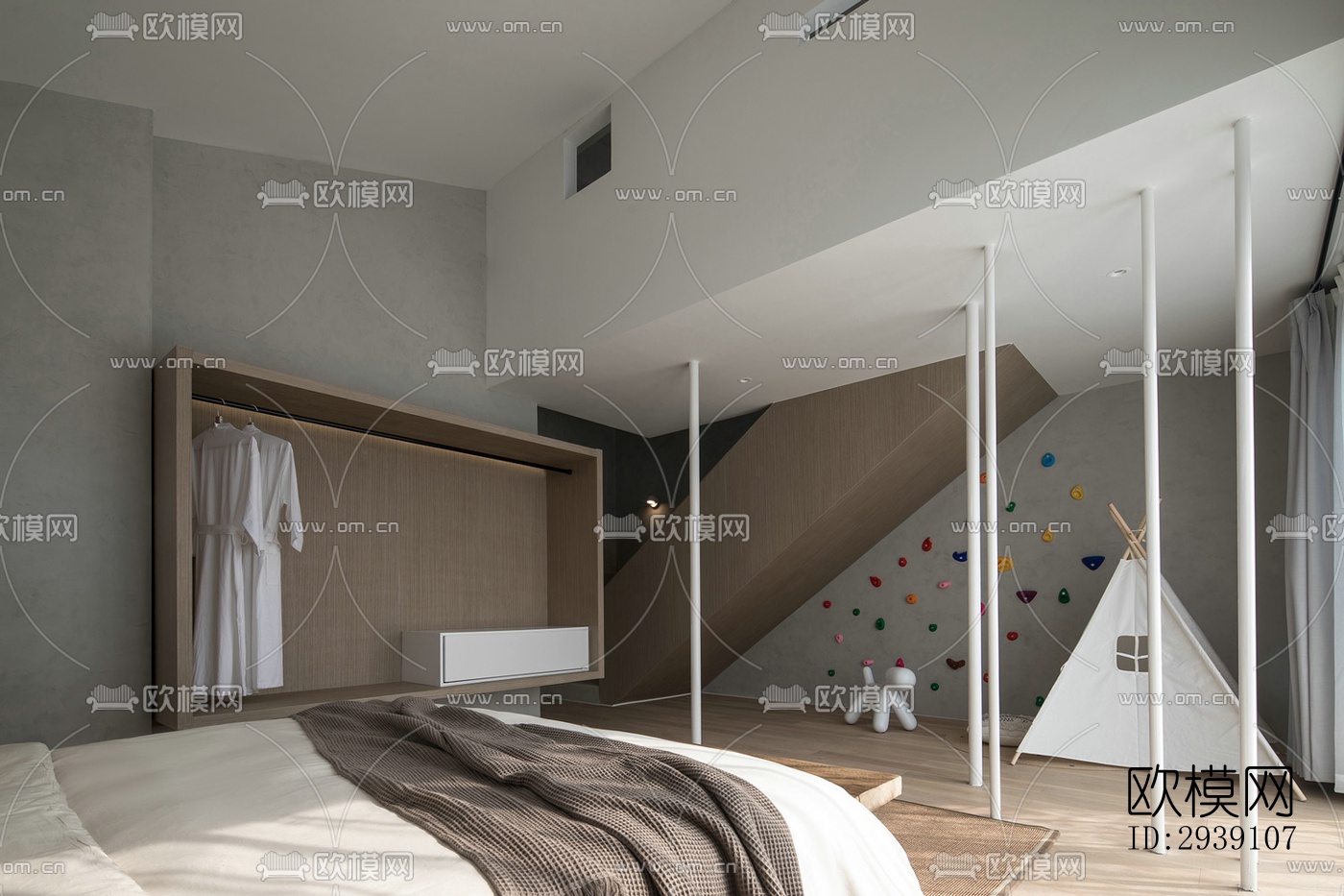 北欧酒店民宿效果图下载（渲染图19）