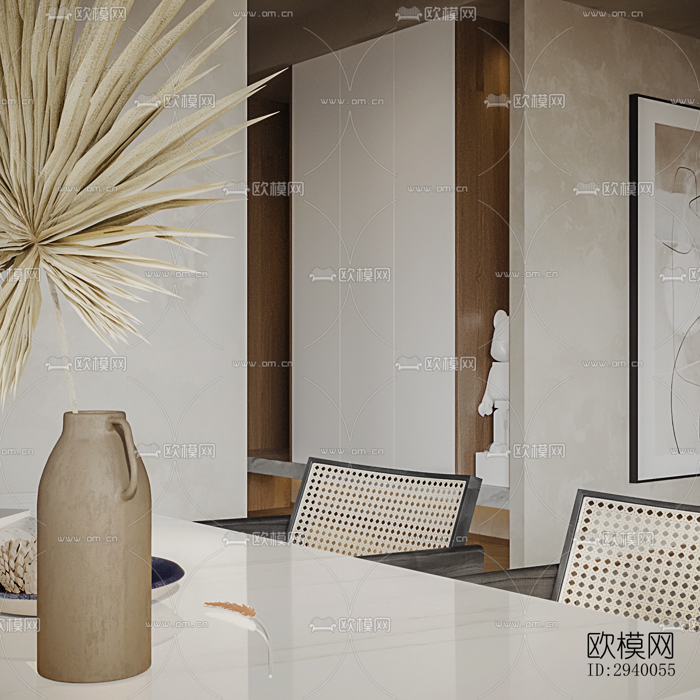 侘寂平层效果图下载（渲染图7）