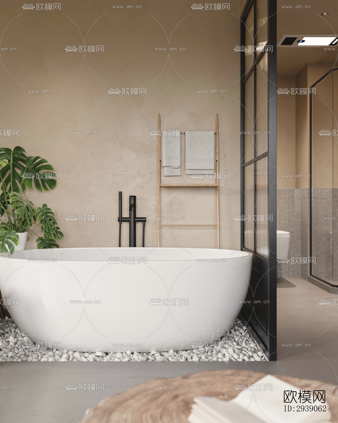 侘寂酒店民宿效果图下载（渲染图5）