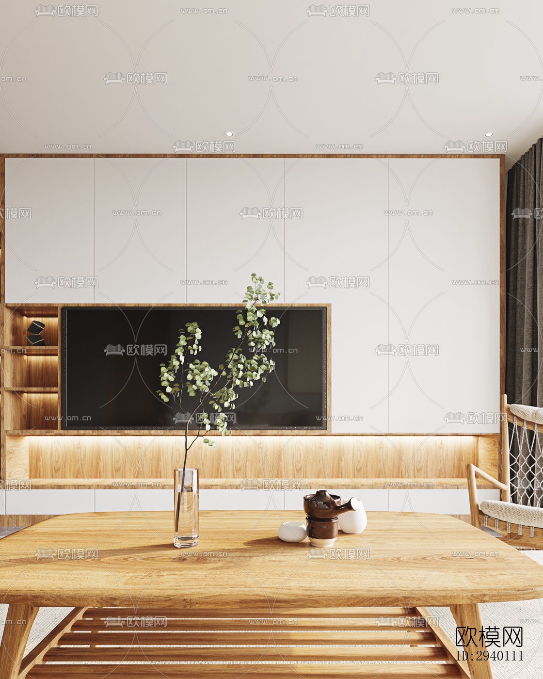 北欧平层效果图下载（渲染图2）