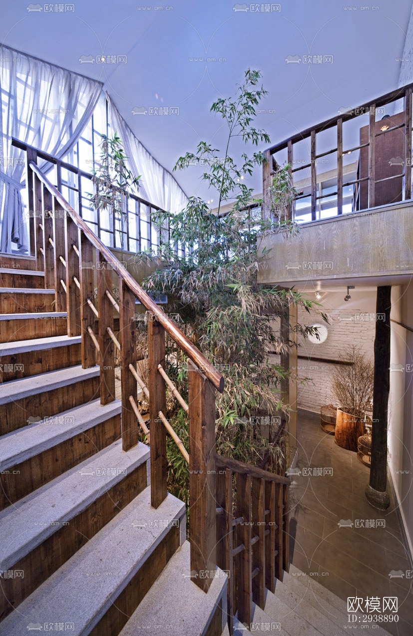 中式酒店民宿效果图下载（渲染图18）