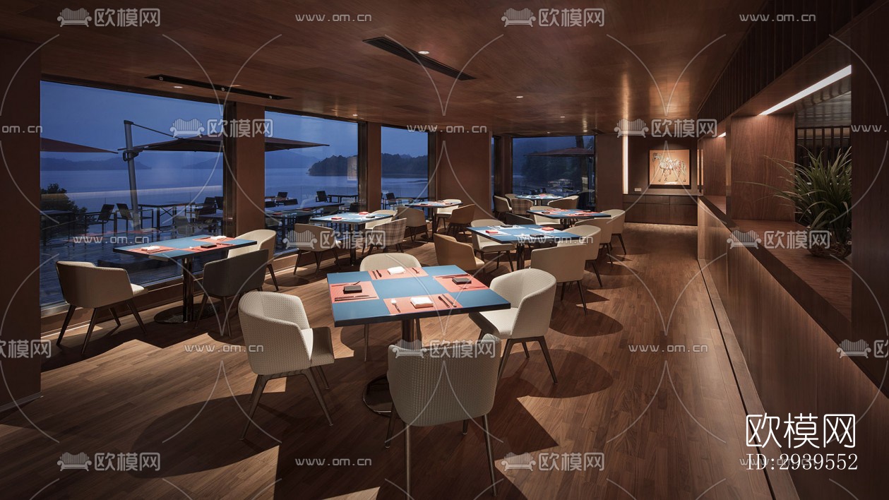 现代酒店民宿效果图下载（渲染图11）