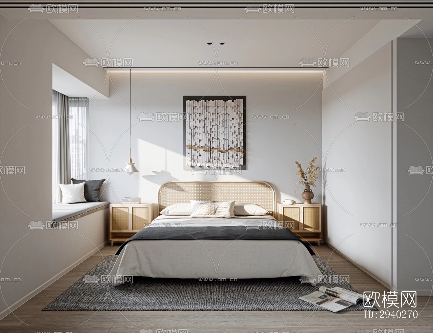 现代平层效果图下载（渲染图2）