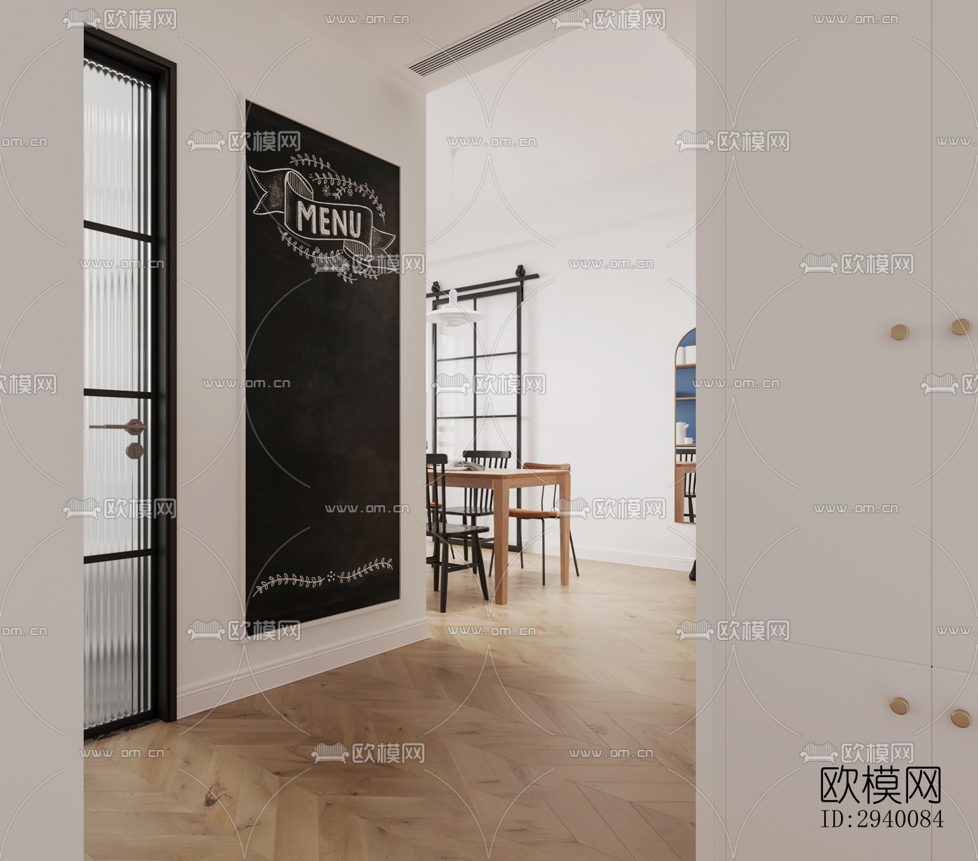 北欧平层效果图下载（渲染图3）