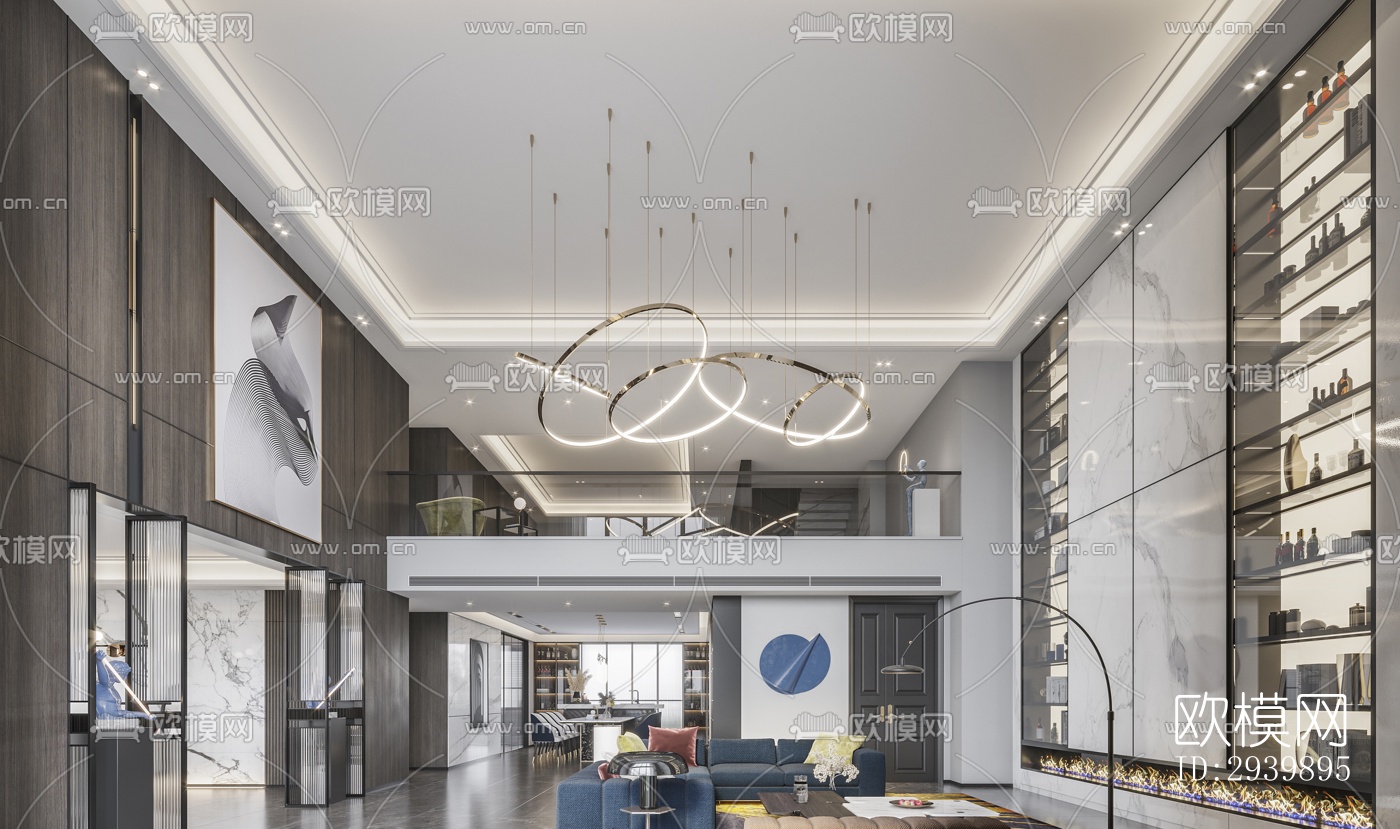 现代别墅效果图下载（渲染图7）