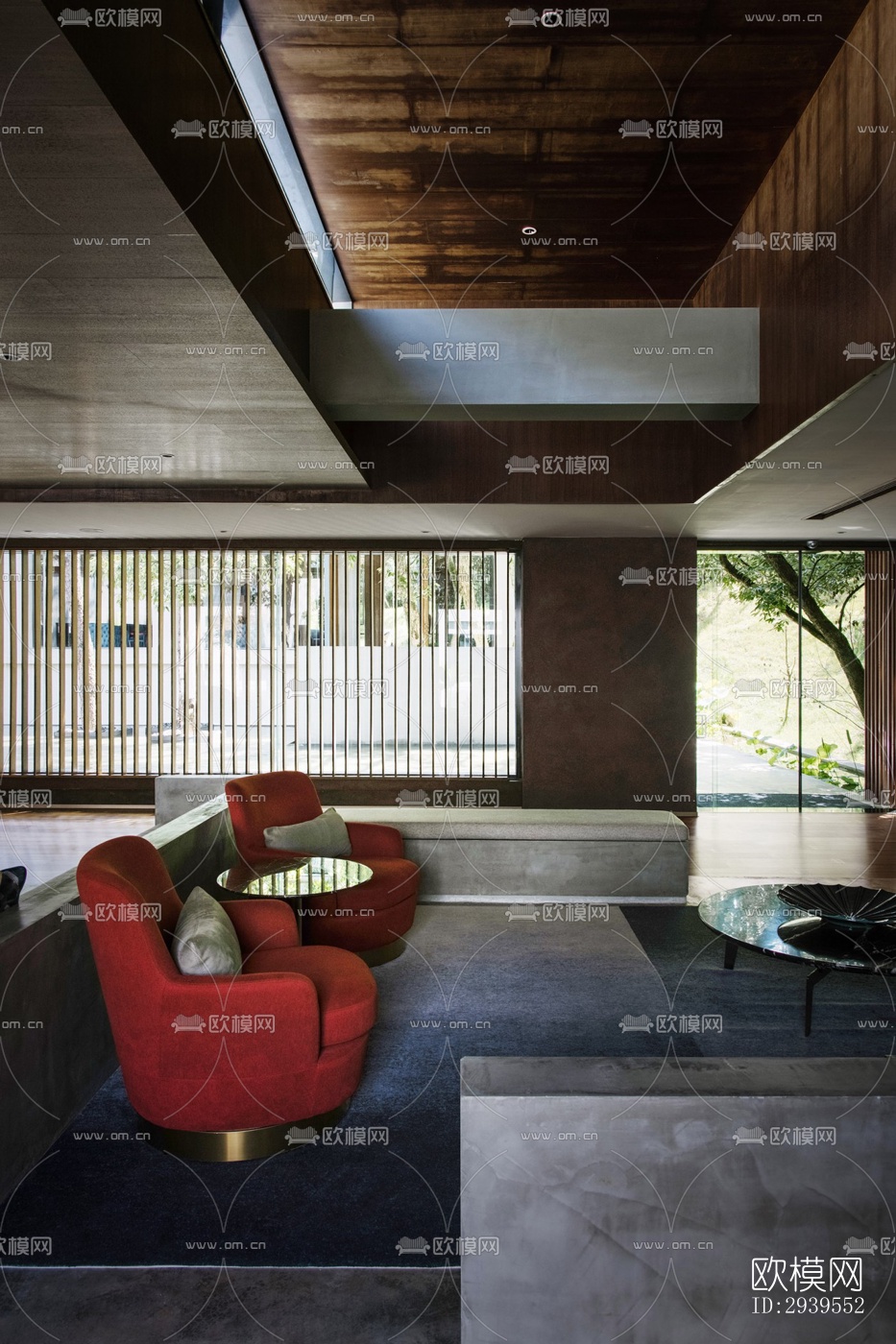 现代酒店民宿效果图下载（渲染图14）