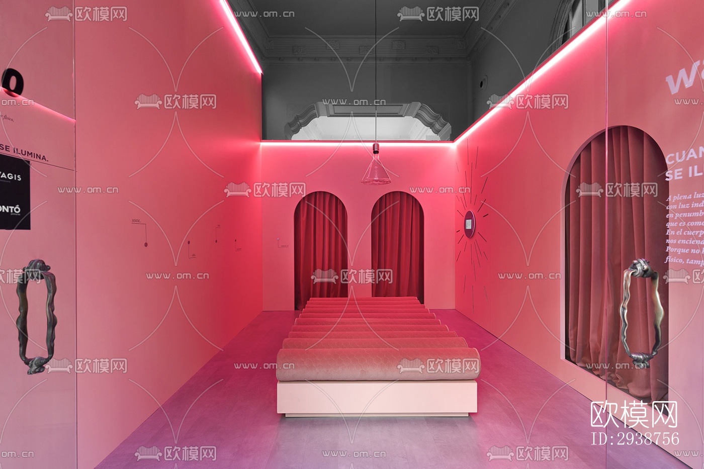 现代展览展厅效果图下载（渲染图6）