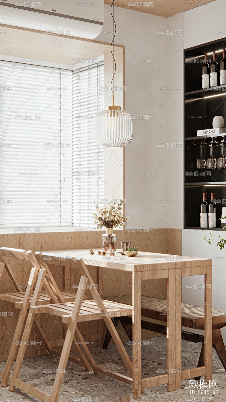 日式平层效果图下载（渲染图5）