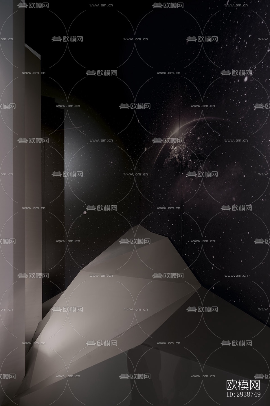 现代展览展厅效果图下载（渲染图17）