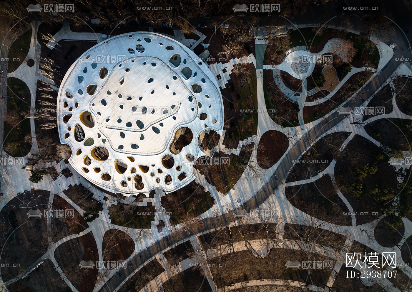 现代展览展厅效果图下载（渲染图3）