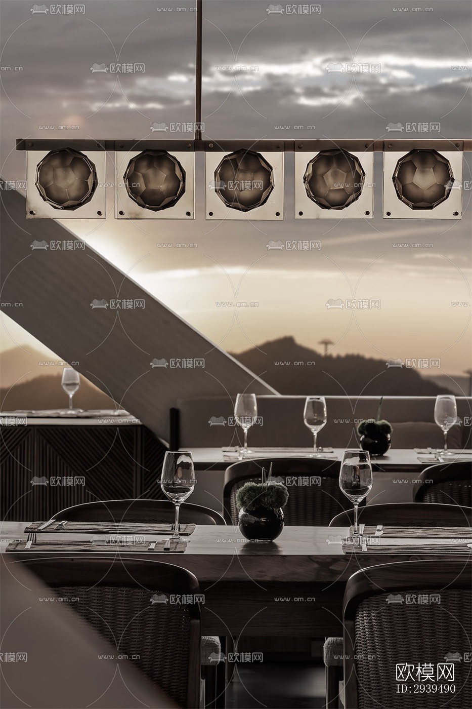 现代酒店民宿效果图下载（渲染图2）