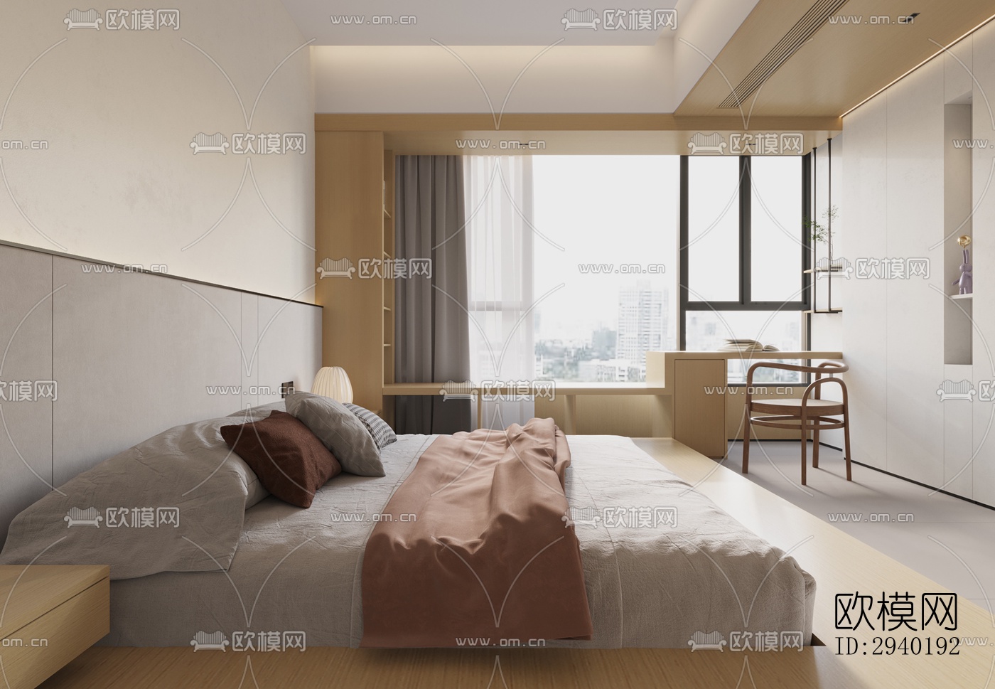 日式平层效果图下载（渲染图11）