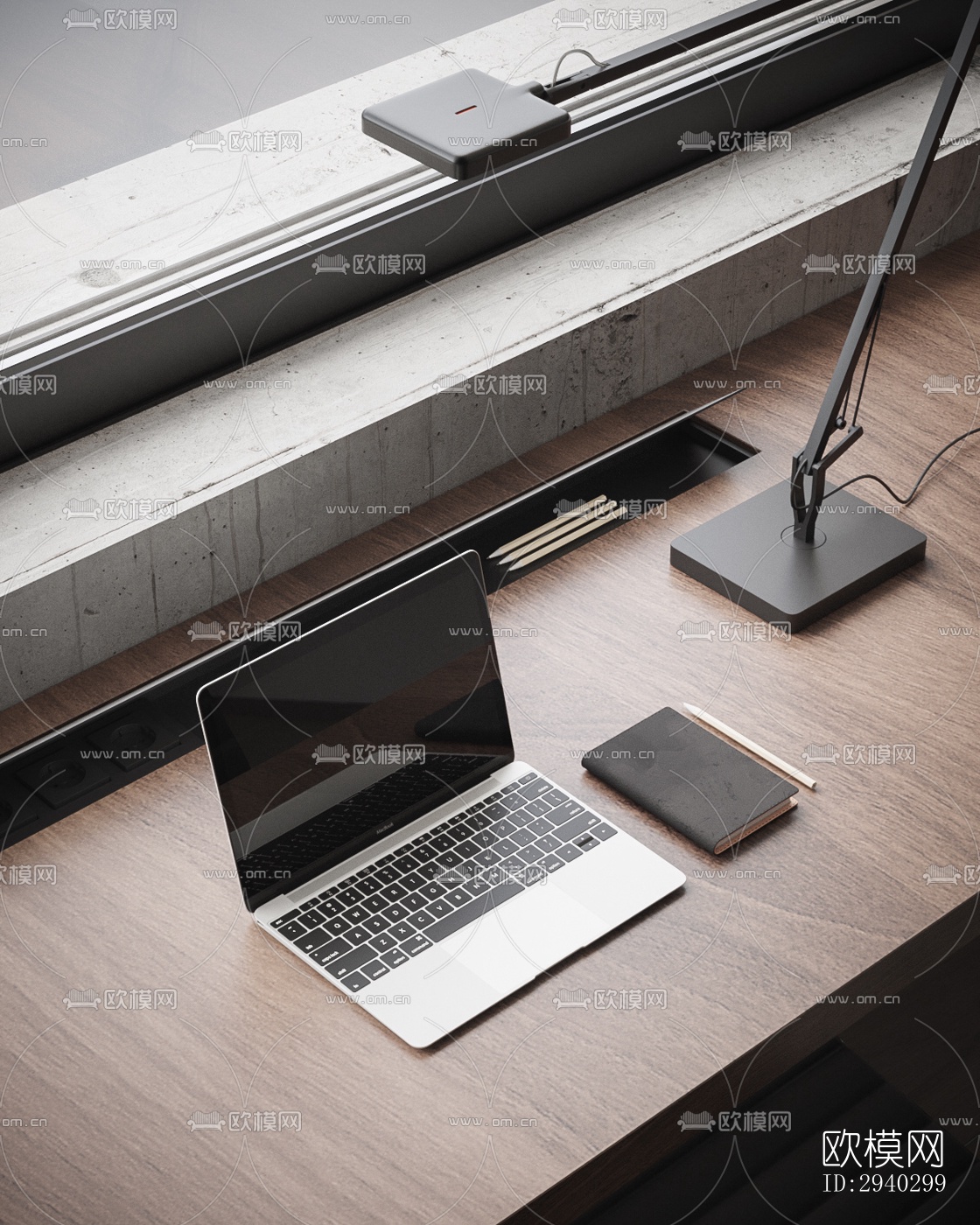 现代平层效果图下载（渲染图14）