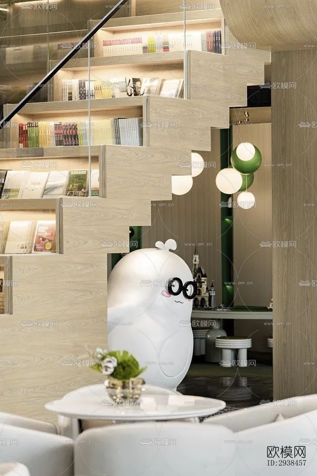 现代售楼处效果图下载（渲染图5）