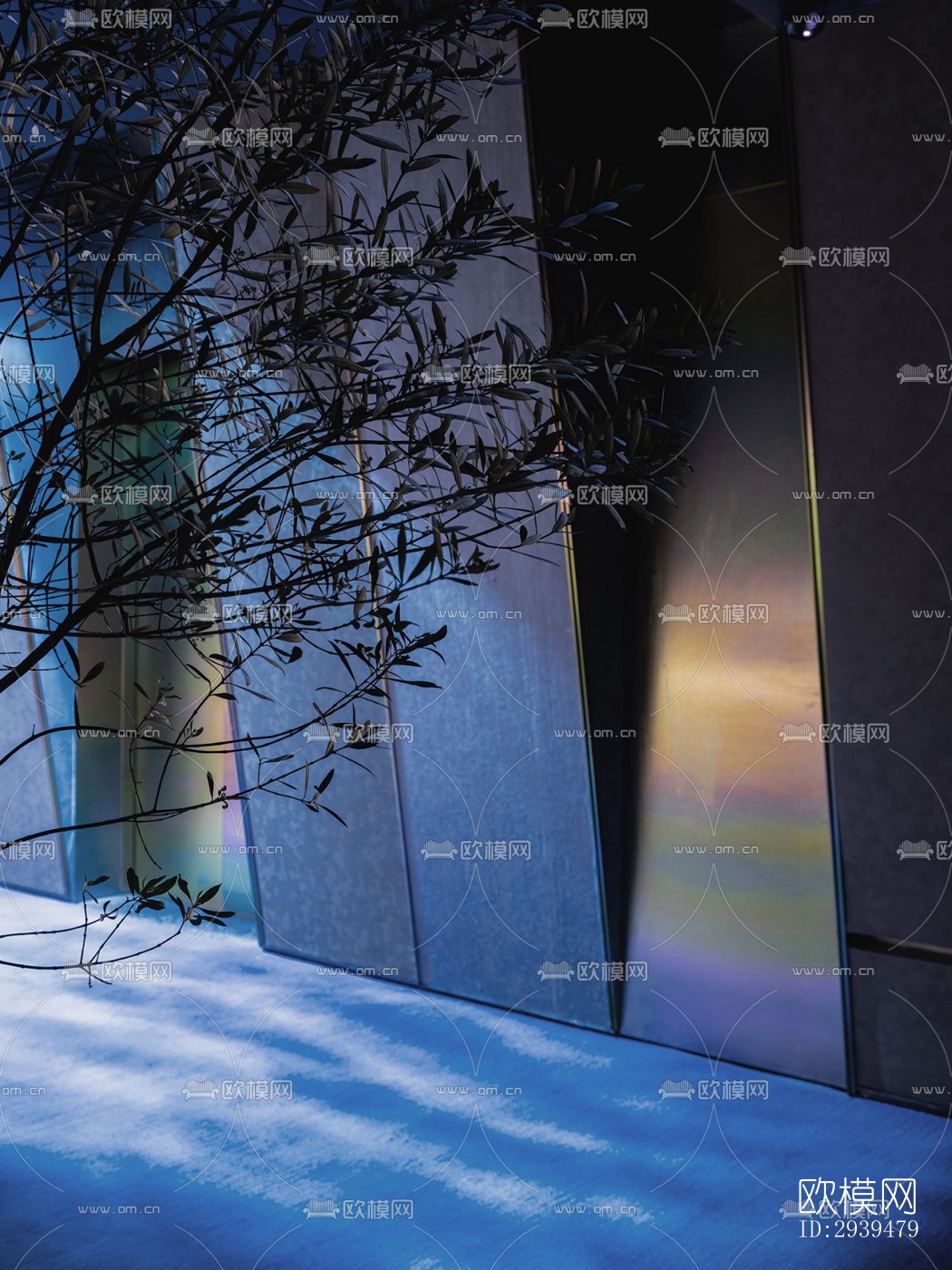 现代酒店民宿效果图下载（渲染图14）