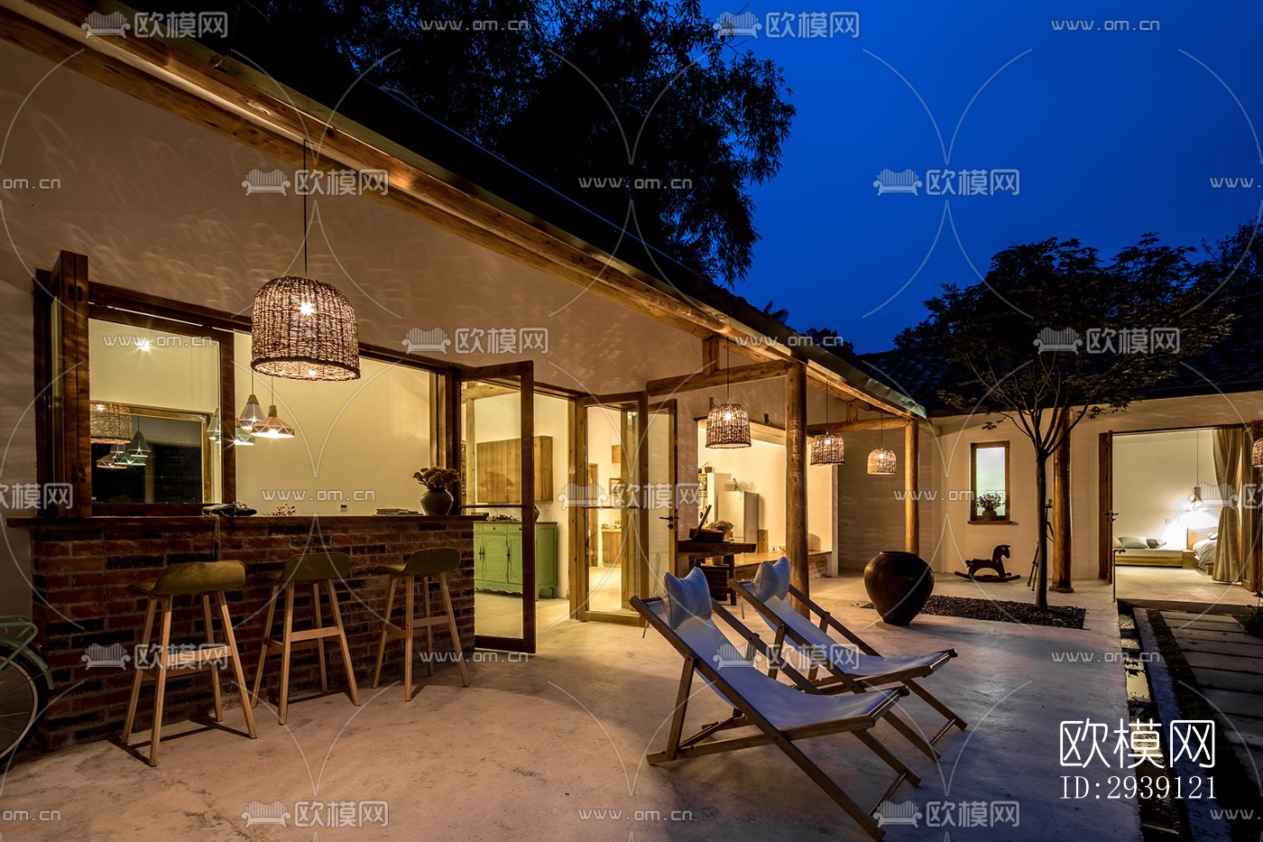 北欧酒店民宿效果图下载（渲染图14）